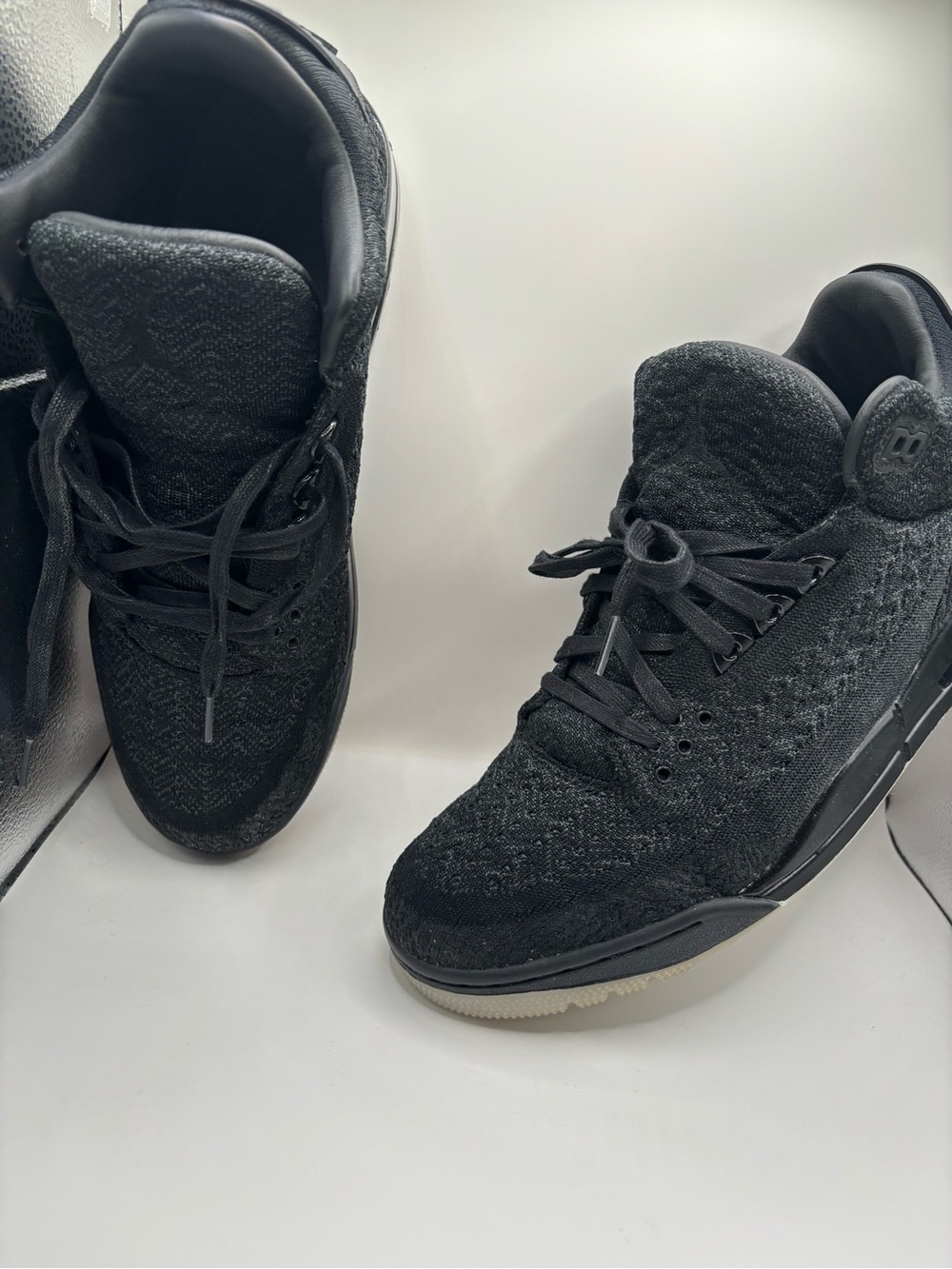 **RARE** Nike Air Jordan 3 Retro Flyknit Black AQ1005-001 Men’s Size 11.5 Shoes - Picture 6 of 9